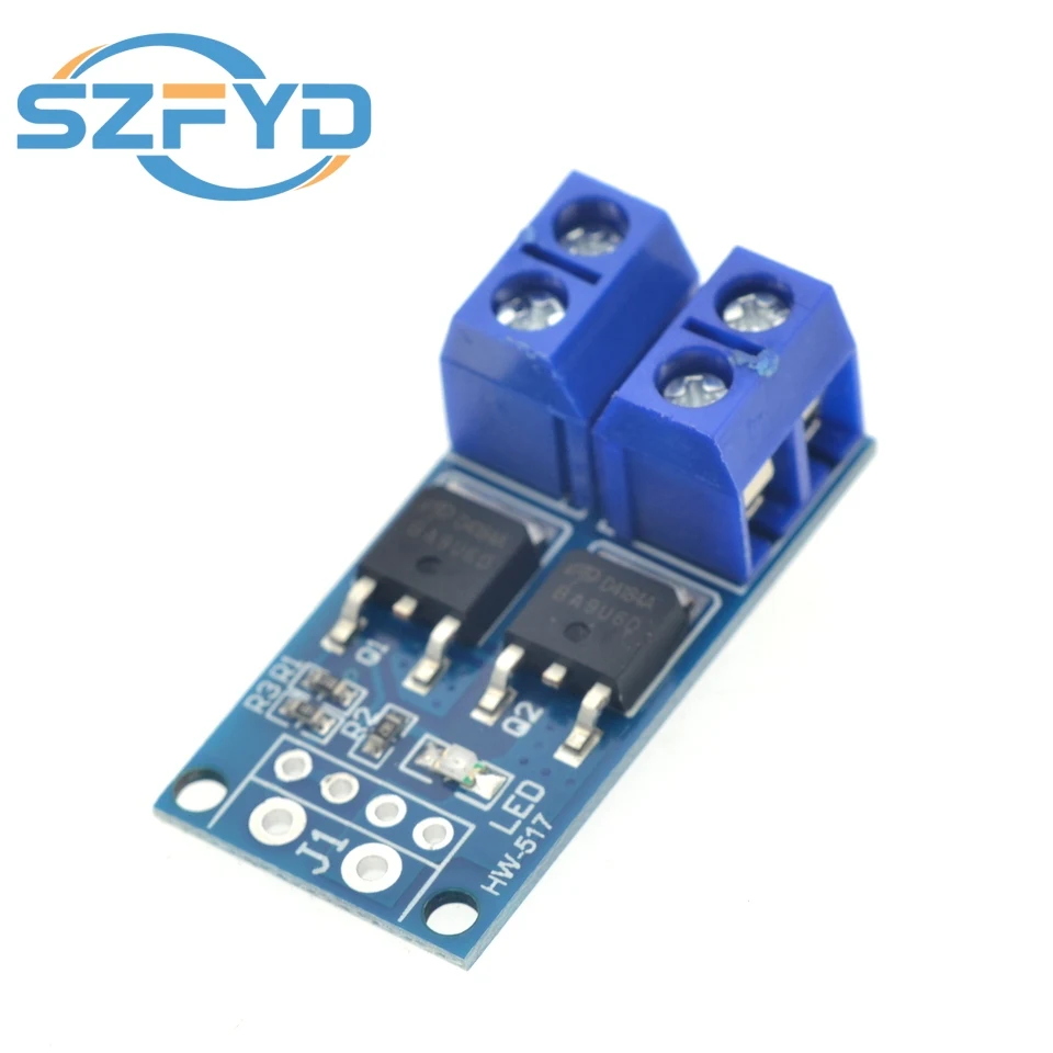 10 Uds 15A 400W MOSFET interruptor de disparo módulo de accionamiento regulador PWM Panel de Control DC 5V-36V tablero de Control de interruptor electrónico - imagen 2