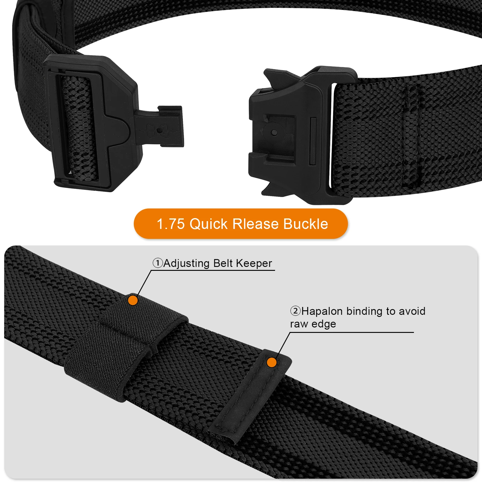 KRYDEX-Correa táctica para pierna de 1,5 ", imán de liberación rápida, correa elástica para muslo, funda para caída de pierna para tiro, equipo de combate de caza - imagen 5