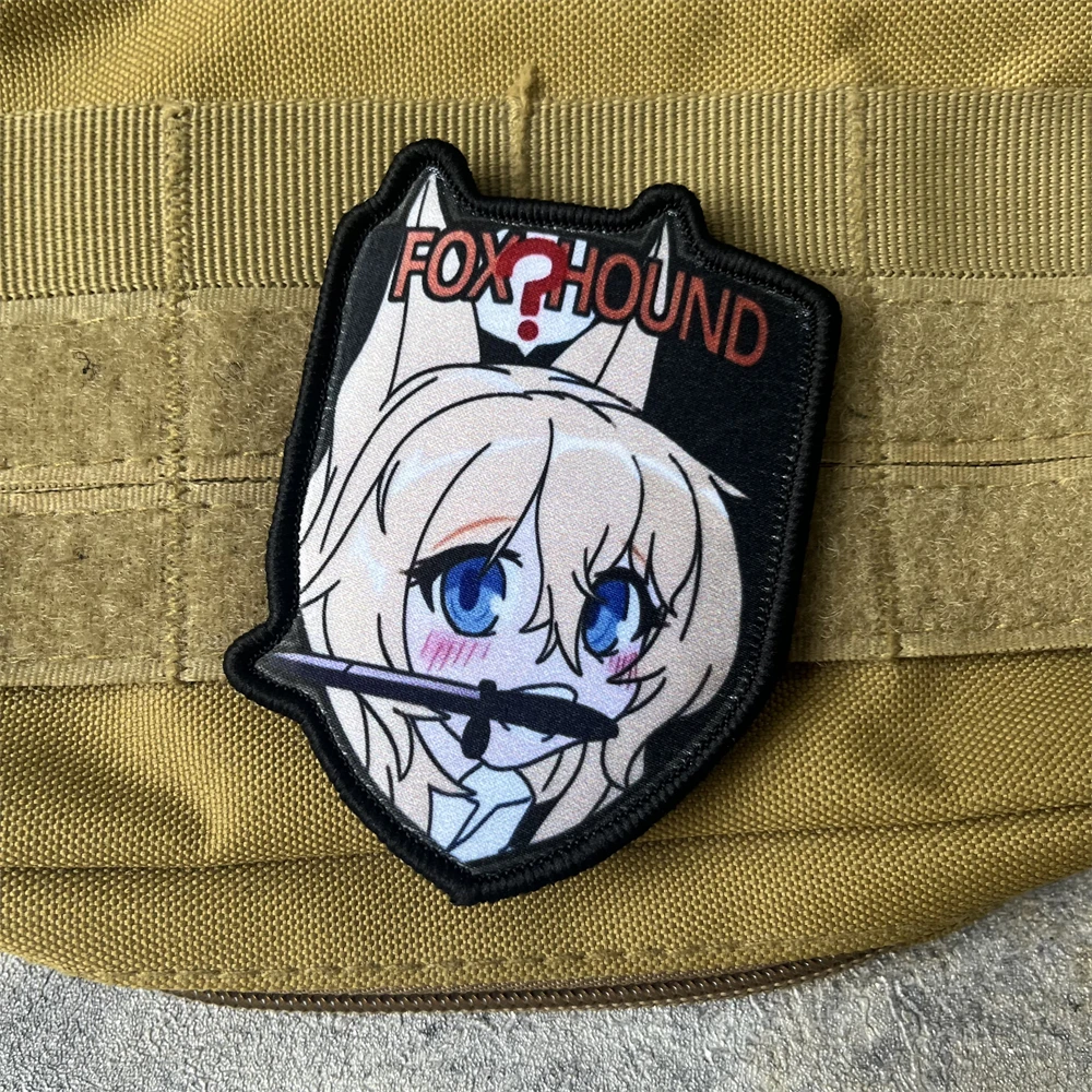 Anime Girl Frontline G41 Fans del ejército insignia de moral táctica mochila de zorro pegatina decorativa parche de gancho y bucle impreso - imagen 5