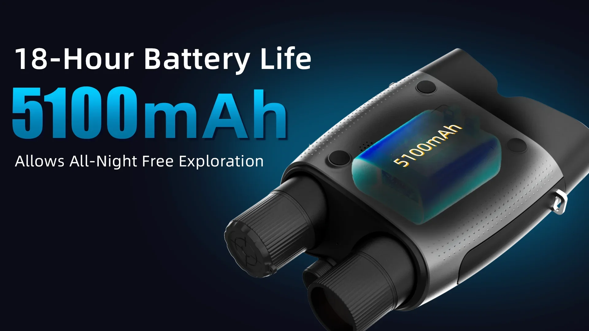 Binoculares de visión nocturna con WiFi, batería integrada 18650, aumento 4K 8X, alcance de 1000m, foto y vídeo a todo Color para seguridad de acampada - imagen 4