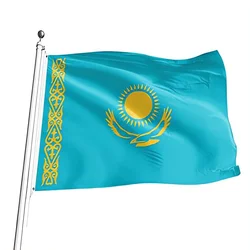 Bandera nacional Kazajstán 90x150cm ripstop