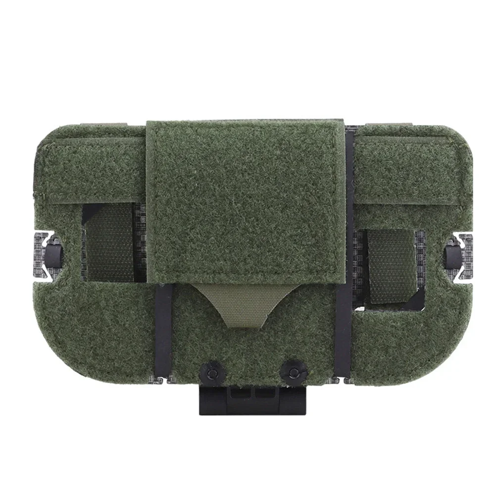 Bolsa de teléfono plegable y ligera para deportes al aire libre, cinta de apertura y cierre, ajuste elástico, se adapta al sistema MOLLE - imagen 5