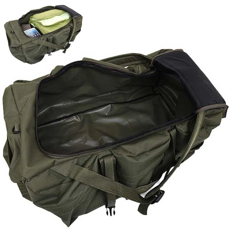 Mochila táctica de viaje al aire libre para hombre, equipaje grande de 90L, 100l, para acampar, senderismo y Trekking - imagen 4