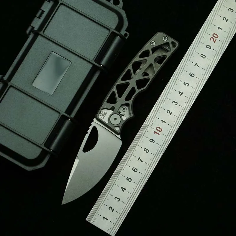 LEMIFSHE OZ Rosie cuchillo plegable EDC táctico M390 de titanio - imagen 2