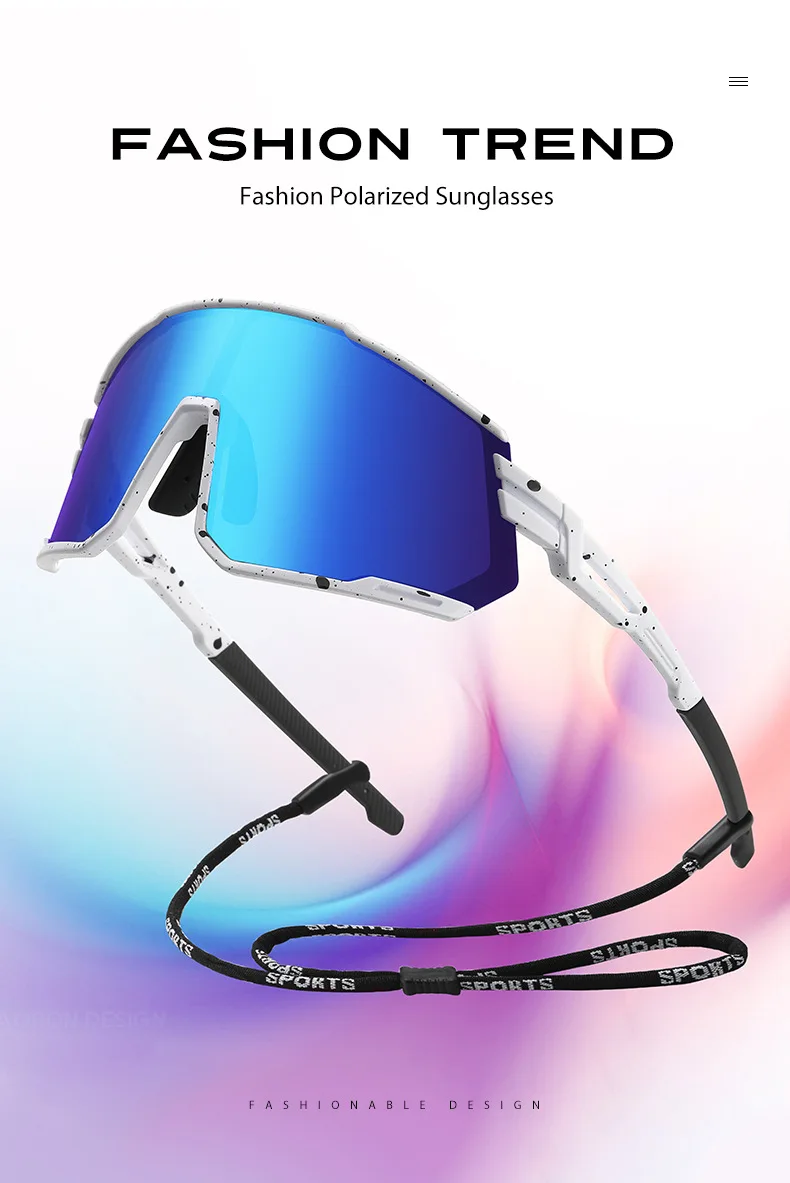 2025 Nuevas gafas de ciclismo polarizadas UV400: gafas de sol deportivas ligeras para correr en MTB, pescar y conducir, gafas de bicicleta con montura grande - imagen 2