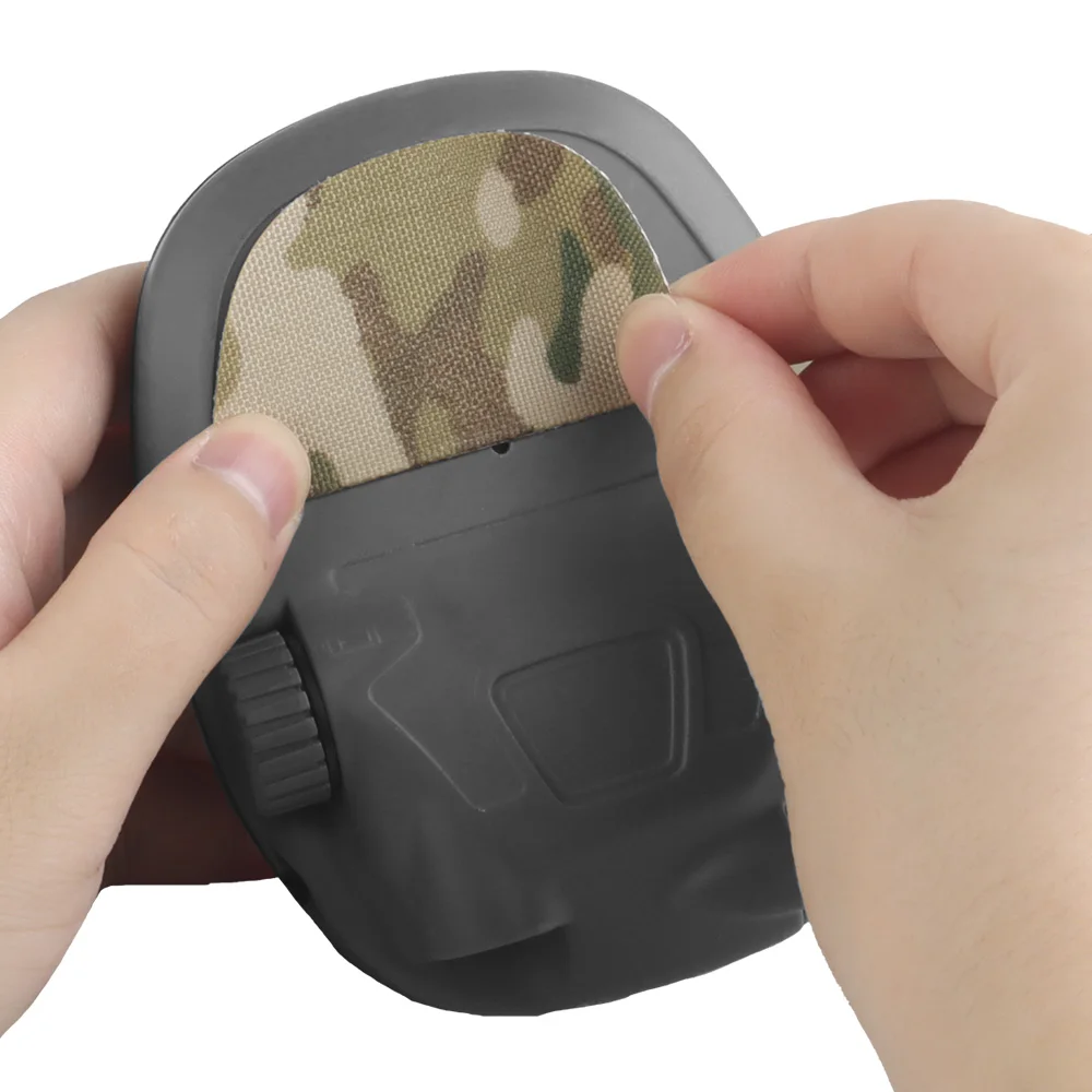 Adhesivo para auriculares tácticos, parche mágico de camuflaje para GEN6, accesorios de decoración para orejeras de auriculares para tiro de caza