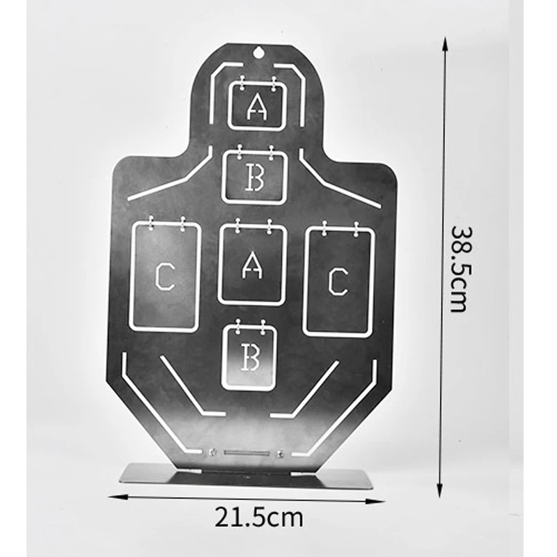 Objetivo de tiro de acero inoxidable plegable, marco de entrenamiento táctico, objetivo de rebote automático, accesorios de Paintball Airsoft - imagen 4