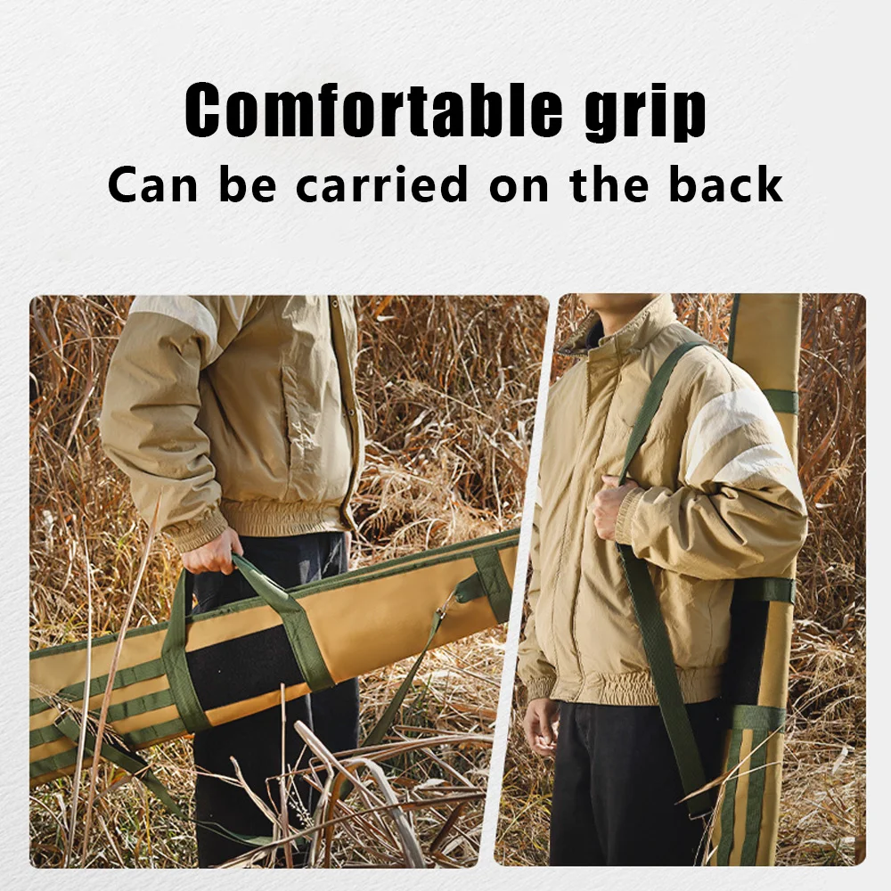 Bolsa para pistola de 130cm, bolsa para Rifle, funda táctica suave para pistola, bolso de hombro para transporte de Rifle Airsoft, bolso largo para accesorio de caza - imagen 3