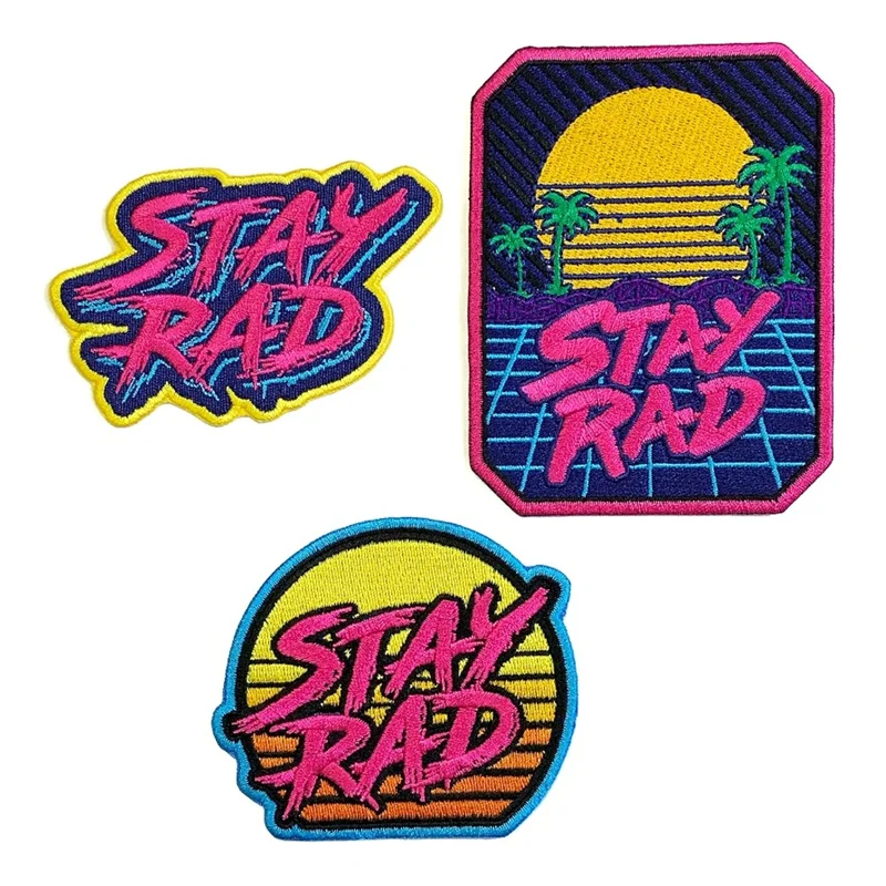 Parche de PVC 3D STAYRAD para acampar al aire libre en ropa, insignia de moral, parches militares tácticos con gancho y bucle, pegatinas para mochila, apliques