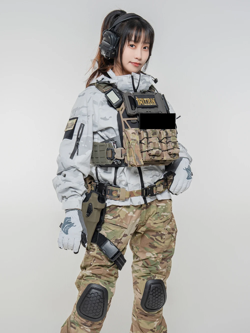 Conjunto táctico G3 multifunción, libro de viaje al aire libre, camuflaje de nieve, primavera y otoño - imagen 3