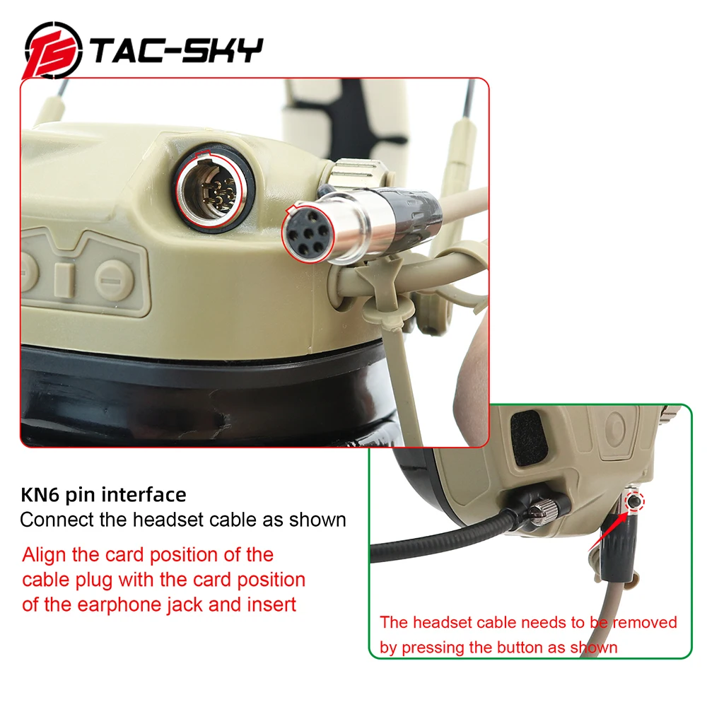 Auriculares tácticos de reducción de ruido TAC-SKY Airsoft, cascos electrónicos militares de reducción de ruido - imagen 5
