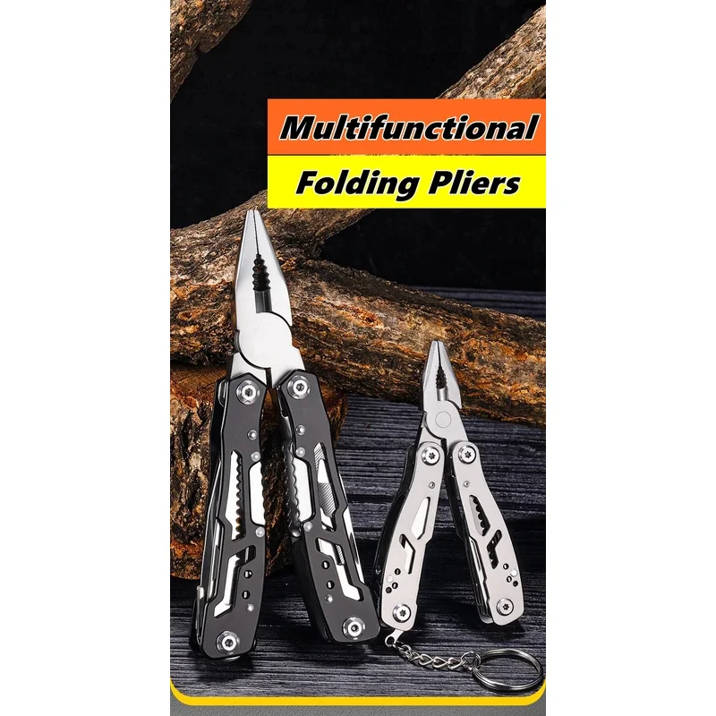 Multiherramienta de bolsillo táctica con alicates, cuchillo y lima - imagen 2