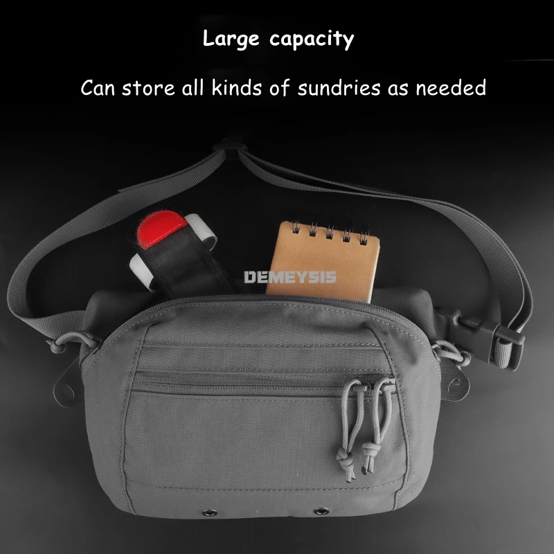 Riñonera táctica de nailon, gran capacidad, caza, escalada, Camping, deportes, bolsas de pecho, accesorios de herramientas al aire libre, riñonera - imagen 5