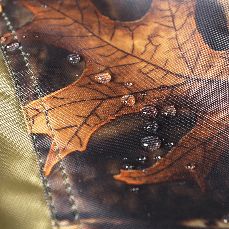 Cubierta impermeable para pies para exteriores, mallas duraderas y transpirables de doble capa para senderismo en el bosque, polainas de caza de camuflaje con hojas de arce - imagen 4