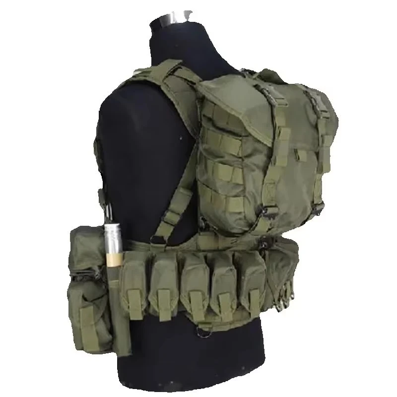 Chaleco táctico SMERSH MOLLE en verde y negro - imagen 5