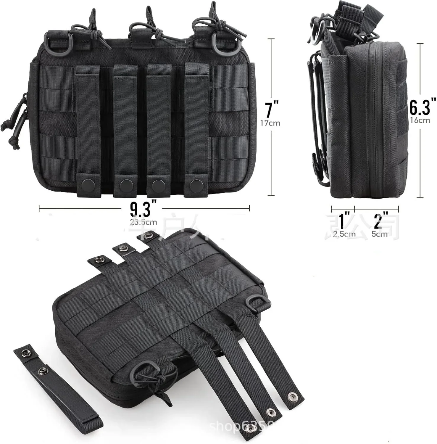 Aspecto del módulo MOLLE en la bolsa