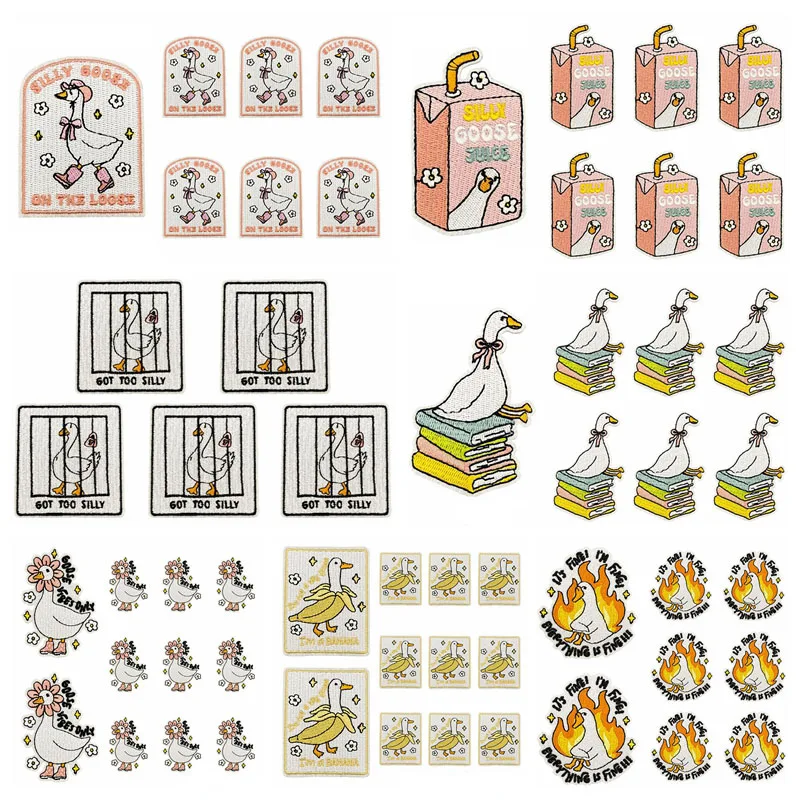 Parche termoadhesivo pato cartoon fusible para ropa - imagen 2