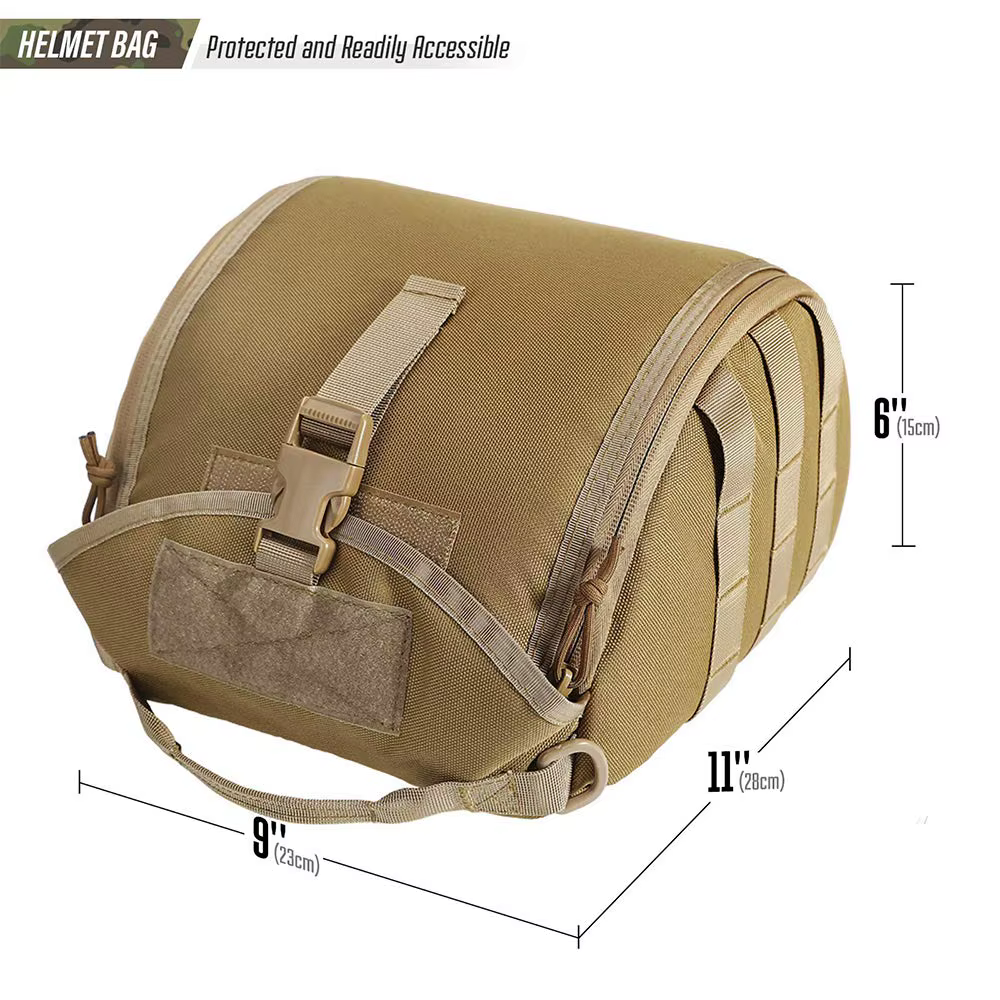 Funda portacascos táctica MOLLE – Transporte militar multiusos - imagen 2