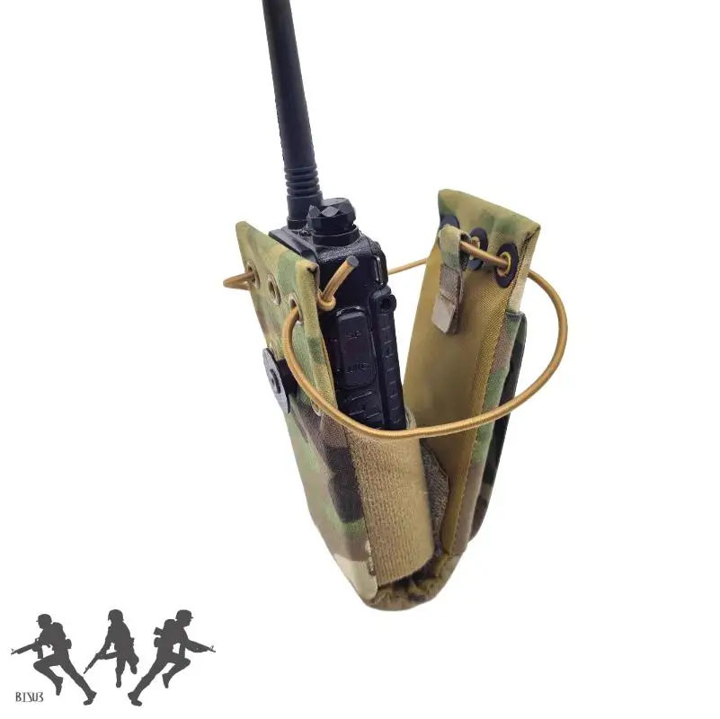 Paquete de accesorios para chaleco táctico, bolsa de radio para walkie-talkie, adecuada para Baofeng, UV-5R, UV-82, UV-9R