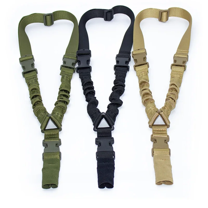 Arnés táctico de un solo punto para exteriores, cuerda para pistola táctica CS, cuerda de seguridad Diagonal, cinturón de camuflaje táctico para hombres y mujeres, 1 ud. - imagen 2