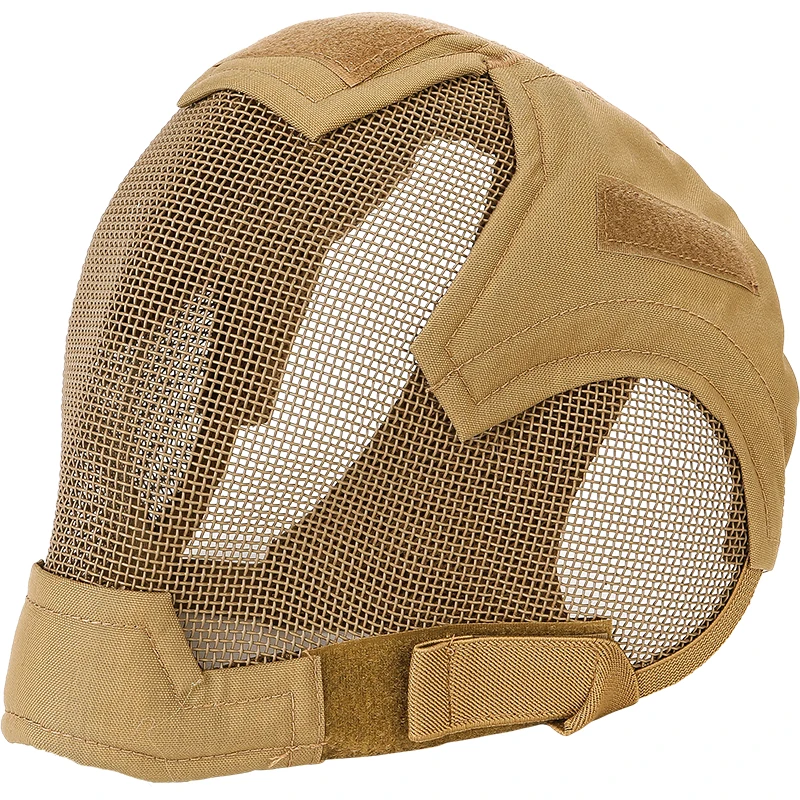Máscara facial completa de acero táctico V6 Strike, equipo de protección de alambre, sombreros, Airsoft, caza, ciclismo al aire libre - imagen 4