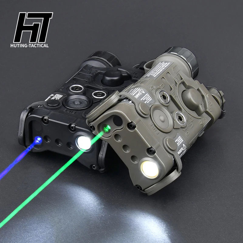Indicador láser táctico NGAL, punto rojo, mira, caja de batería láser verde y azul, luz blanca, estroboscópica, riel Picatinny, Airsoft, caza - imagen 2