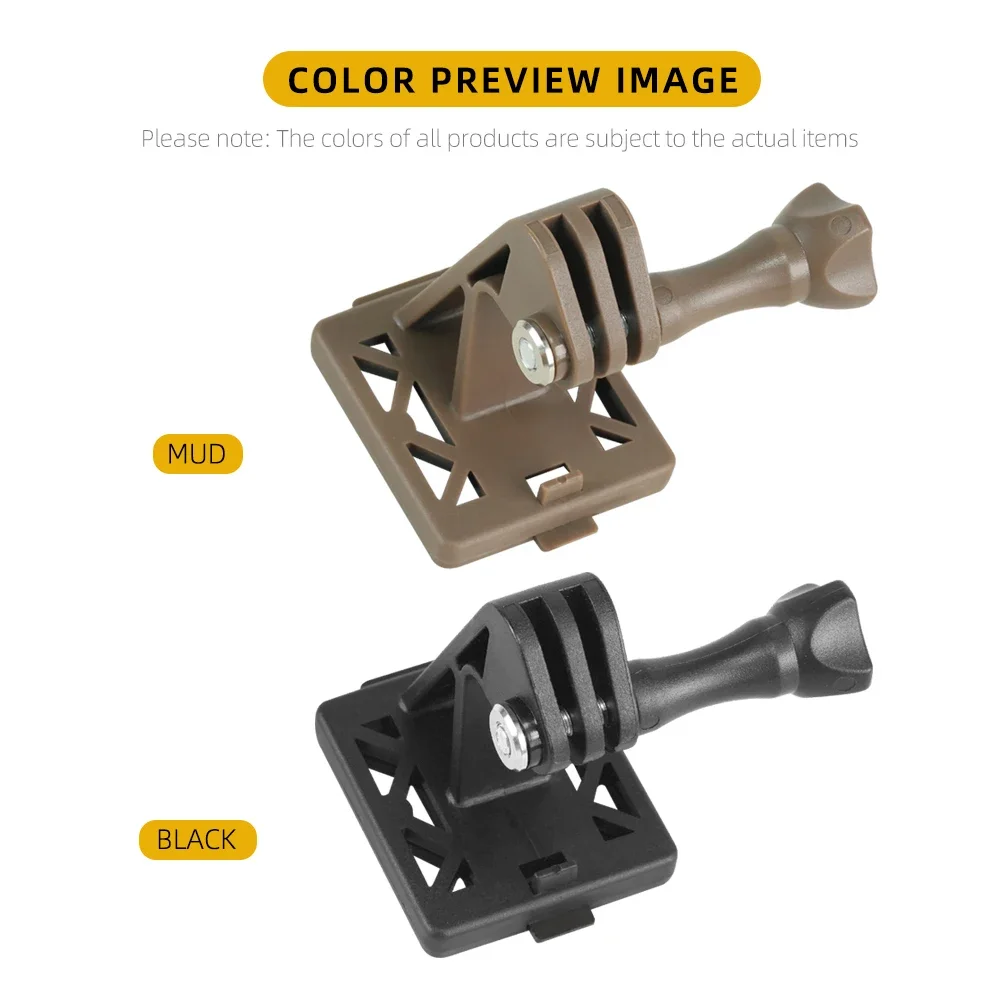 Soporte adaptador de Base para casco ABS para casco FAST/MICH/NVG GOpro, soporte para cámara de acción, instalación fija, accesorios para casco Airsoft - imagen 4