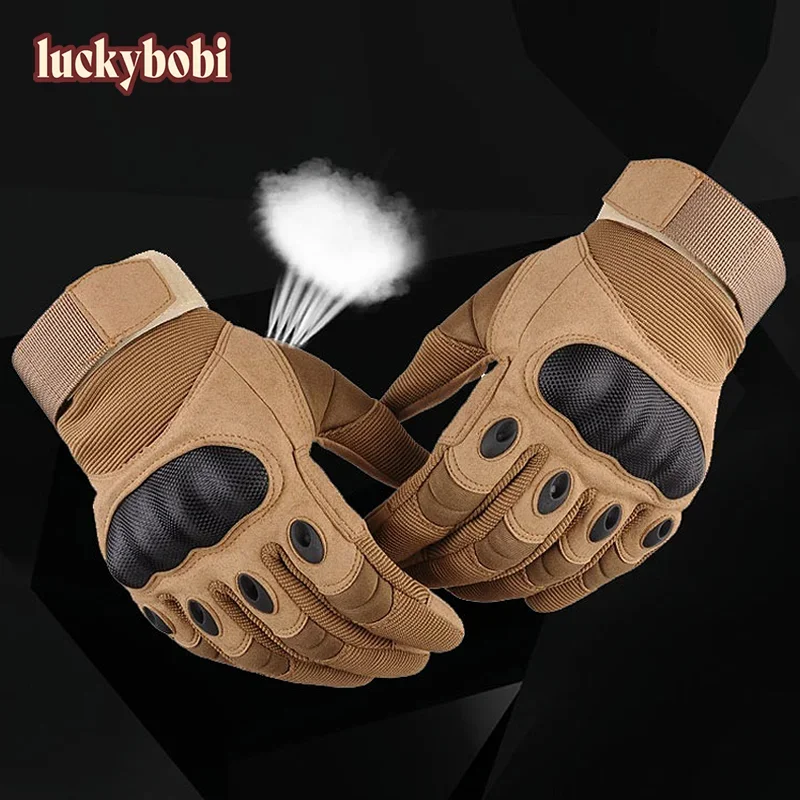 Guantes tácticos antigolpes para motocicleta, caza y deporte - imagen 5