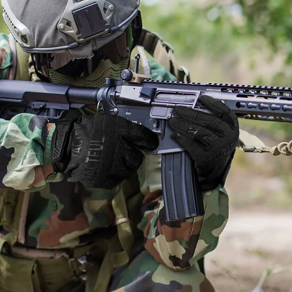 Guantes tácticos para hombre con pantalla táctil, a prueba de golpes, camuflaje, combate, caza, Airsoft, senderismo, ciclismo, tiro, bicicleta, conducción, antideslizantes - imagen 3