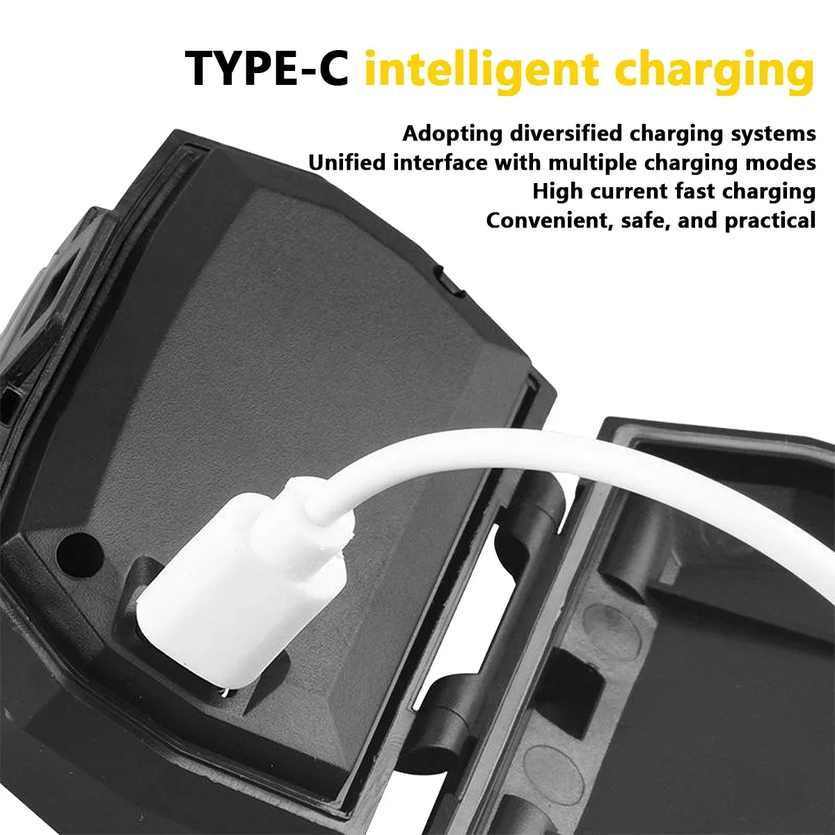 Luz táctica para casco con carga USB, faro de inducción, lámpara de señal impermeable, faro para caza y pesca - imagen 3