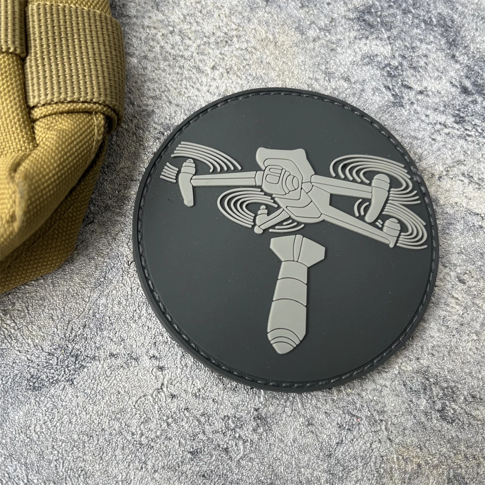 Parche táctico UAV insignia de moral militar Drone PVC parches de gancho y bucle para ropa mochila decoración accesorios pegatina - imagen 4