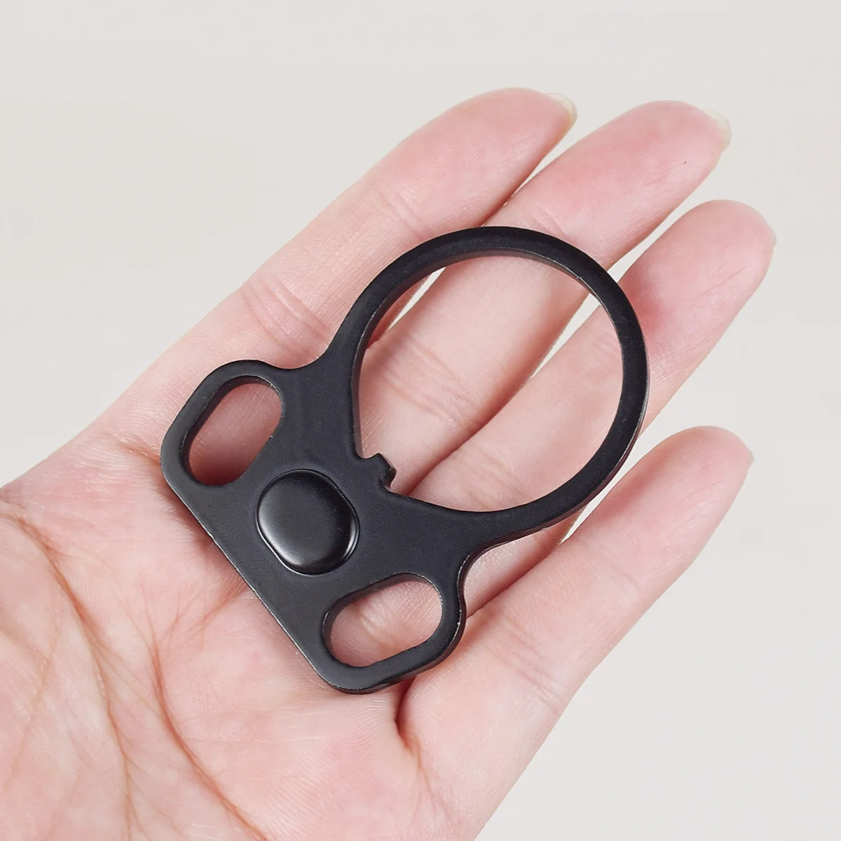 Accesorios para pistola de caza AR-15 M4, adaptador de eslinga de doble bucle, montura de eslinga ambidiestra de un solo punto para placa de extremo de Rifle - imagen 2