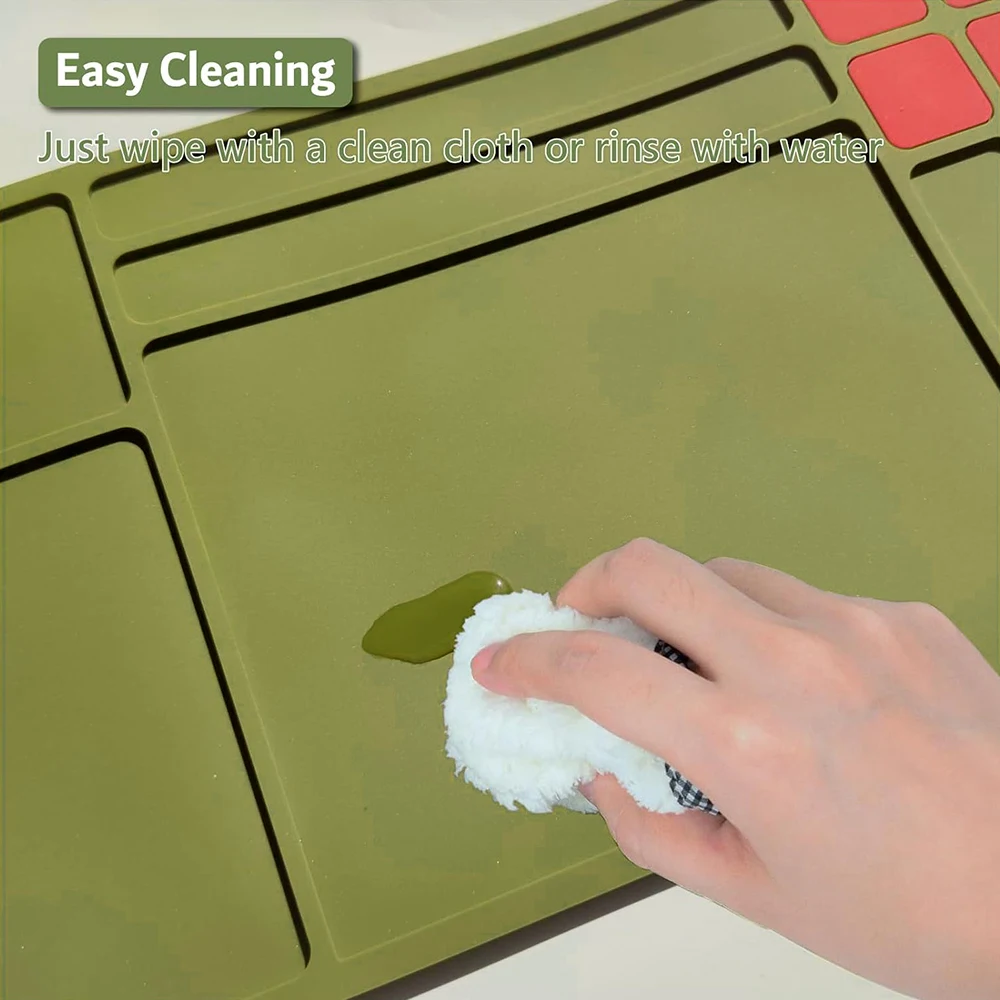 Estera de limpieza de pistola táctica, estera de mantenimiento de limpieza de escopeta de Rifle, almohadilla de limpieza de pistola de goma magnética, estera protectora de banco de trabajo - imagen 3