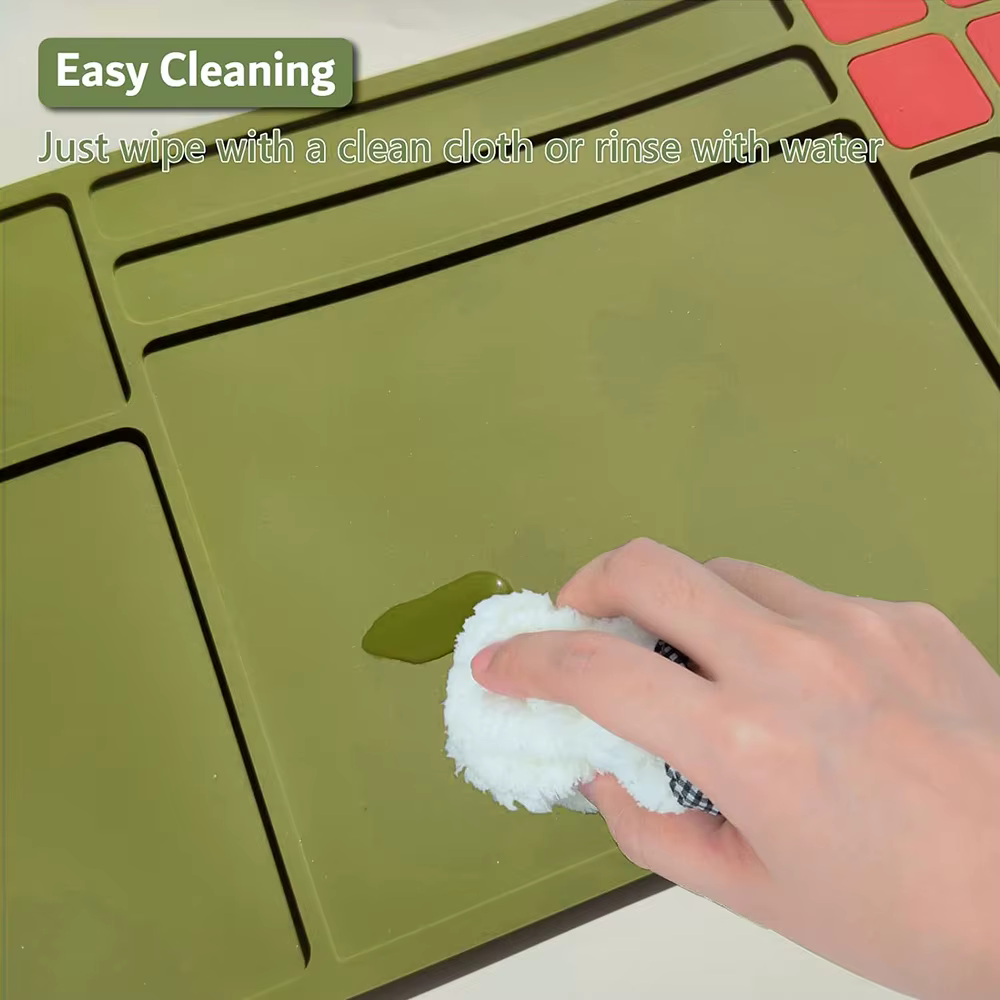 Estera de limpieza de pistola táctica, estera de mantenimiento de limpieza de escopeta de Rifle, almohadilla de limpieza de pistola de goma magnética, estera protectora de banco de trabajo - imagen 3