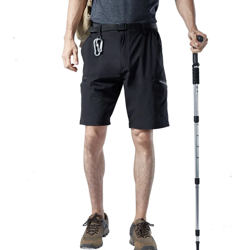Pantalones cortos de secado rápido con múltiples bolsillos para hombre, Shorts Cargo impermeables para escalada al aire libre, caza y pesca, Verano - imagen 3