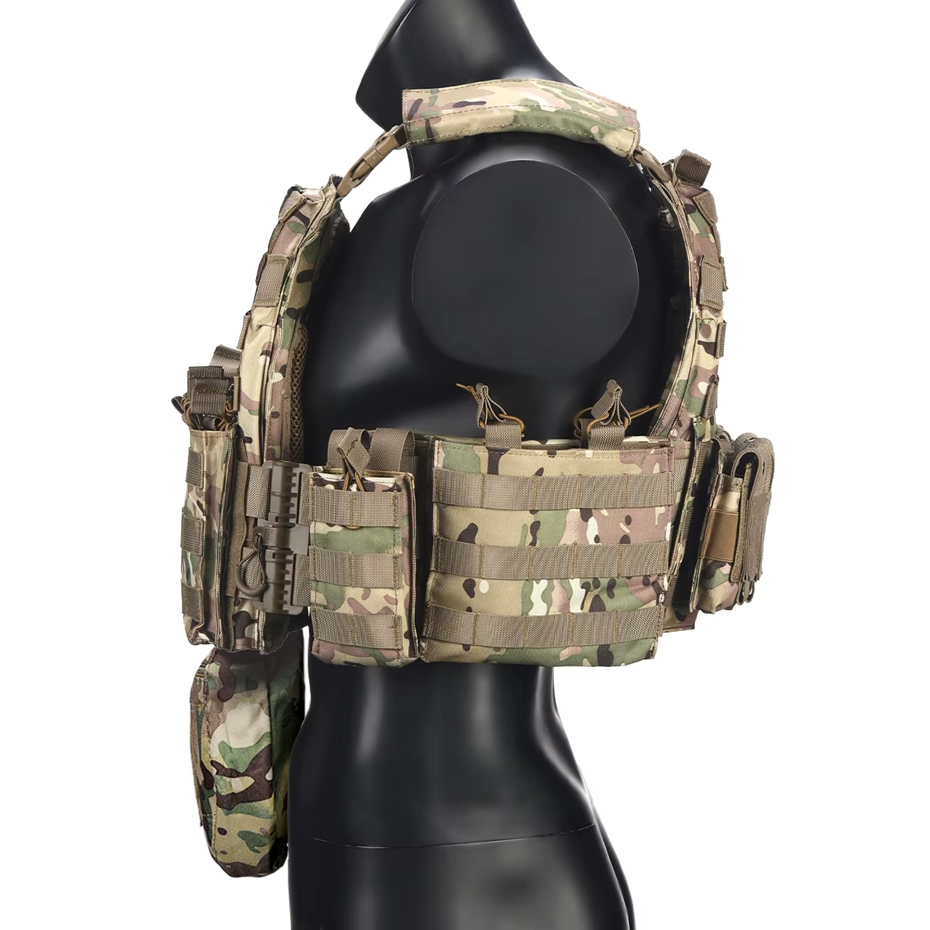 Chaleco táctico de liberación rápida con bolsillos MOLLE para caza - imagen 4