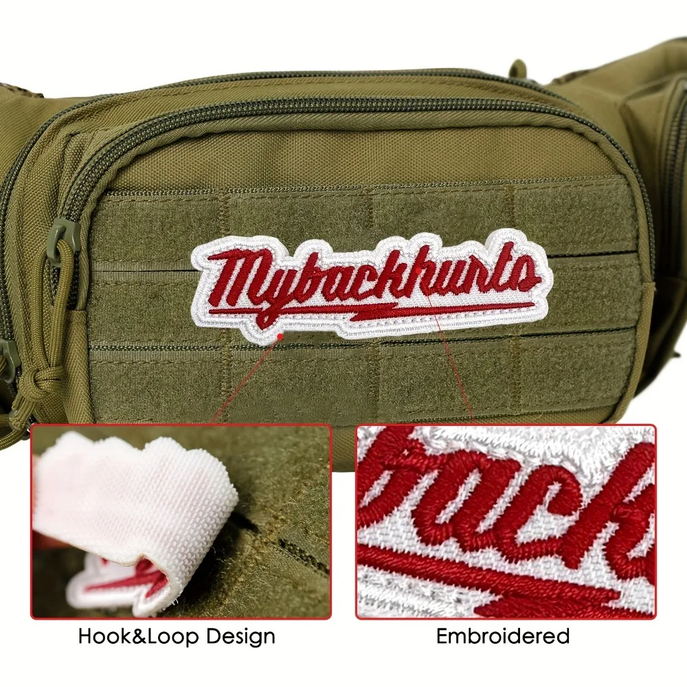 Parches Velcro Mochila TáCticos De BordadosParche de Velcros bordado con Espalda descubierta, insignia de moral táctica militar para mochila Molle, cierre de gancho y bucle, Meme divertido - imagen 2