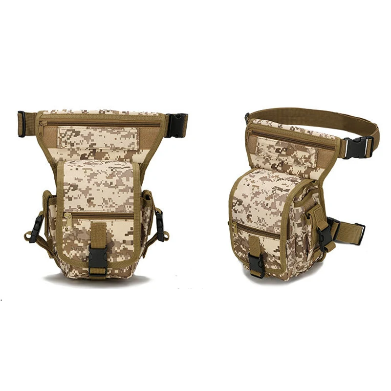 Bolsa de pierna táctica multifuncional, paquete de cintura, Camuflaje, lona impermeable, deportes, portátil, teléfono móvil, Cs, impermeable - imagen 3