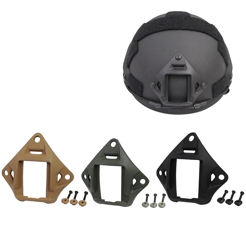 Casco táctico de nailon NVG, adaptador de visión nocturna compatible con soporte FAST MICH, accesorios para cascos de equitación CS, 2 uds. - imagen 4