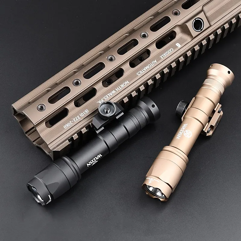WADSN-linterna táctica M600 M600C de Metal para caza, luz LED blanca de explorador, 600 lúmenes, accesorios para pistola de aire, adecuada para riel de 20mm - imagen 4