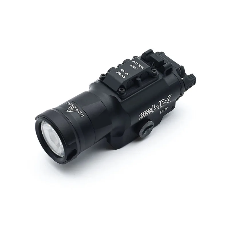 Luz de arma XH35 de Metal, salida Dual ultraalta, 1000 lúmenes, luz LED blanca, ajuste de brillo táctico y luz blanca estroboscópica - imagen 2