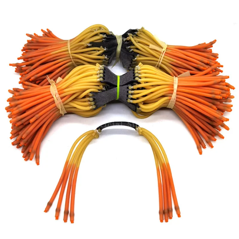 1/2 Uds. Tirachinas de tiro doble banda de goma bola de 4,5mm cinturón de tracción de alta calidad rebote rápido accesorios de repuesto de gran potencia