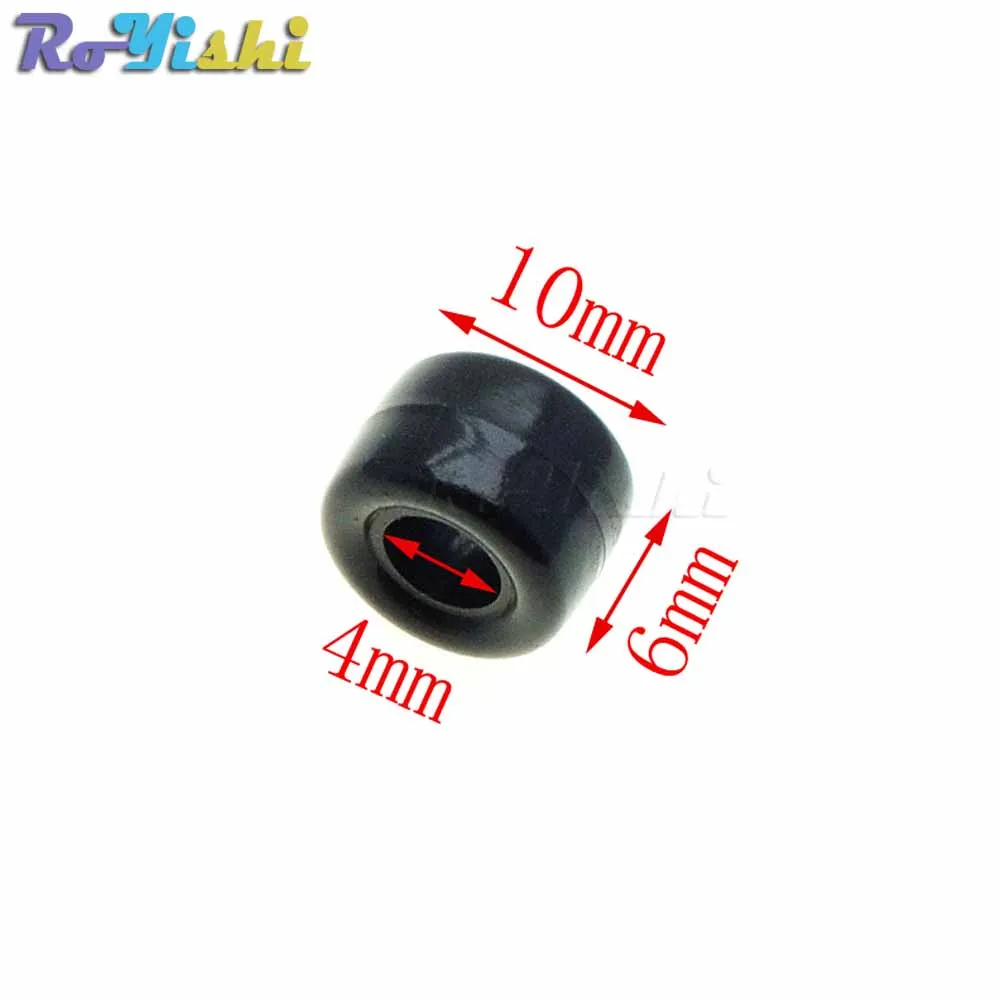 100 unids/pack cuentas redondas tapón de bloqueo de cable de plástico hebillas tamaño: 10mm * 6mm Clip de palanca - imagen 2