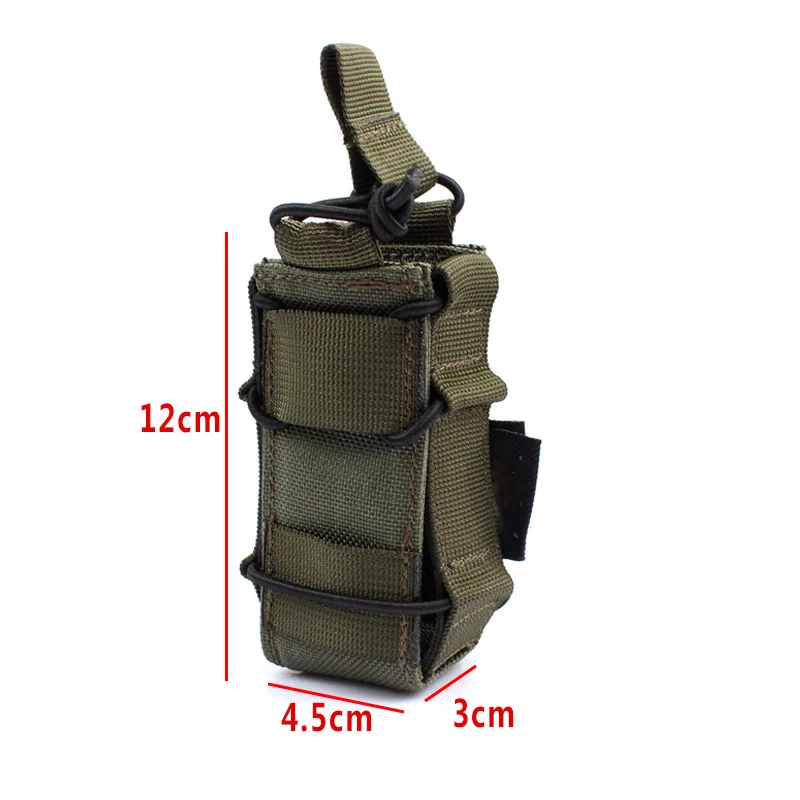 Bolsa táctica de 9mm para pistola Molle, bolsa Universal para linterna, soporte para linterna, accesorios de caza y Tiro - imagen 2