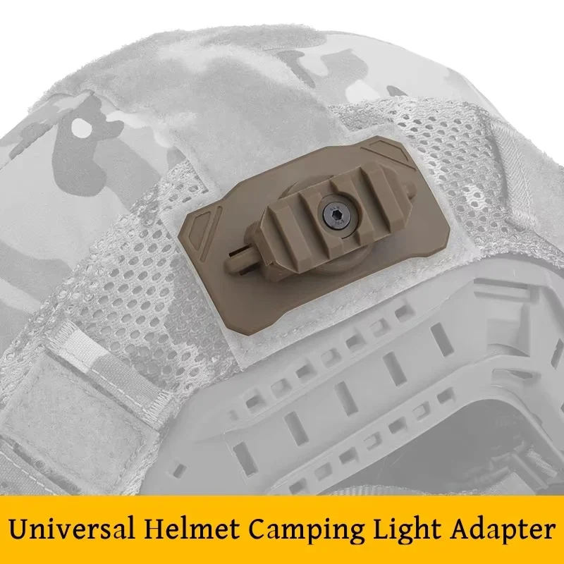 Adaptador de base de montaje para faro de casco al aire libre para visión nocturna y Compatible con varios soportes para cascos para uso - imagen 2