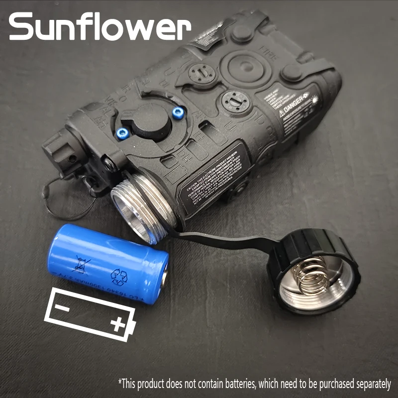 Airsfot NGAL rojo verde IR láser Mini versión PEQ15 táctico Airsoft NGAL DBAL luz LED estroboscópica interruptor de presión DC enchufe caza - imagen 5