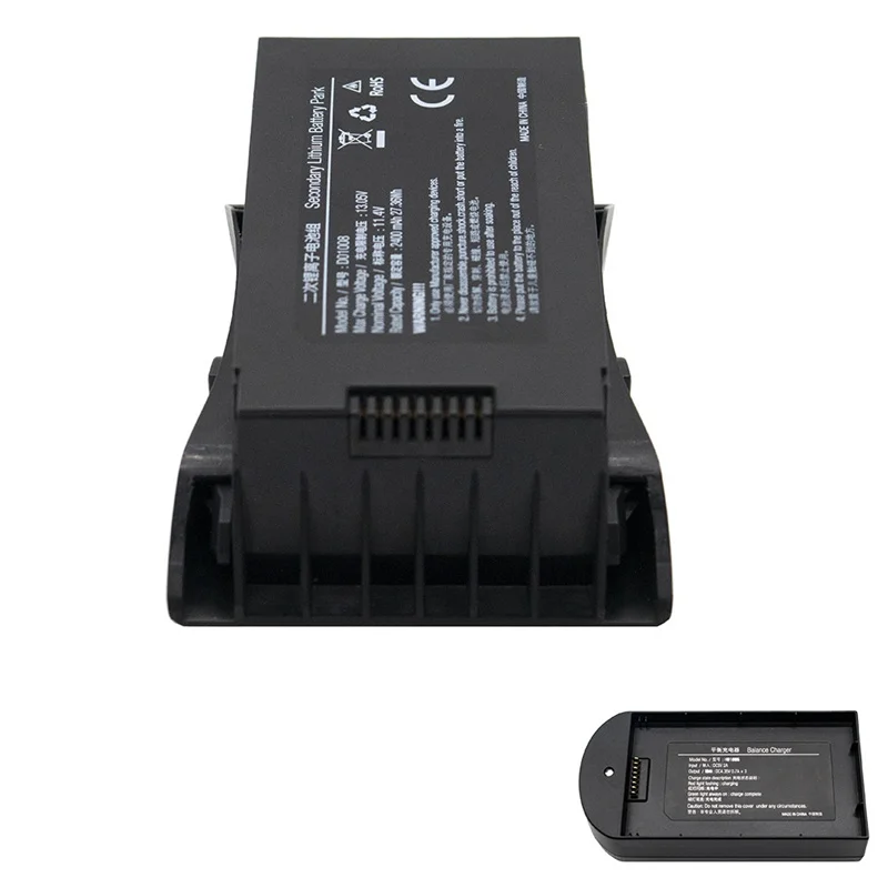 Para JJRC X12/EX4 Drones batería o cargador para C-FLY Cfly Faith Drone recambios de cuadrirrotor RC 11,4 V 2400mAh batería Lipo - imagen 2