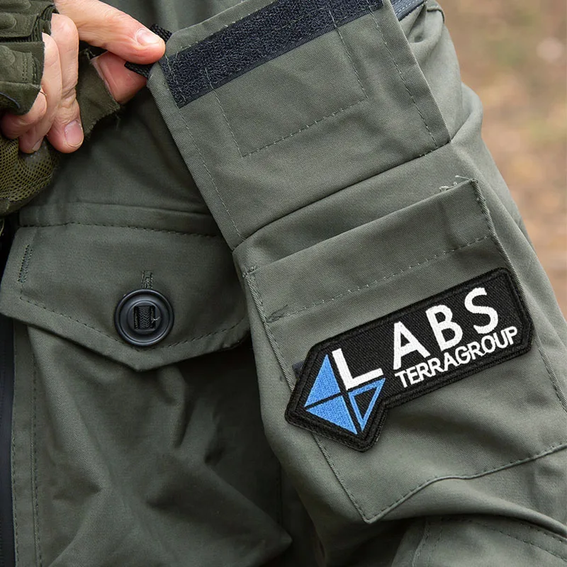 Parche táctico de moral LABS, parches bordados con gancho y bucle divertidos, insignia militar, pegatinas para mochila, brazalete, aplique para casco - imagen 3