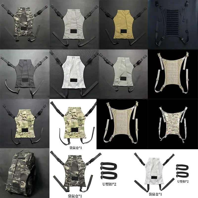 Mochila funcional táctica, placa, casco, mochila, compartimento de expansión, bolsa de accesorios