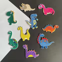 Parches bordados termoadhesivos dinosaurio – Infantil para coser o planchar